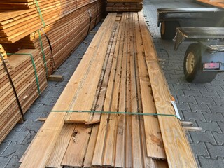 Ca. 88x Douglas Dubbele Rhombus, 18x130mm, lengte 500cm